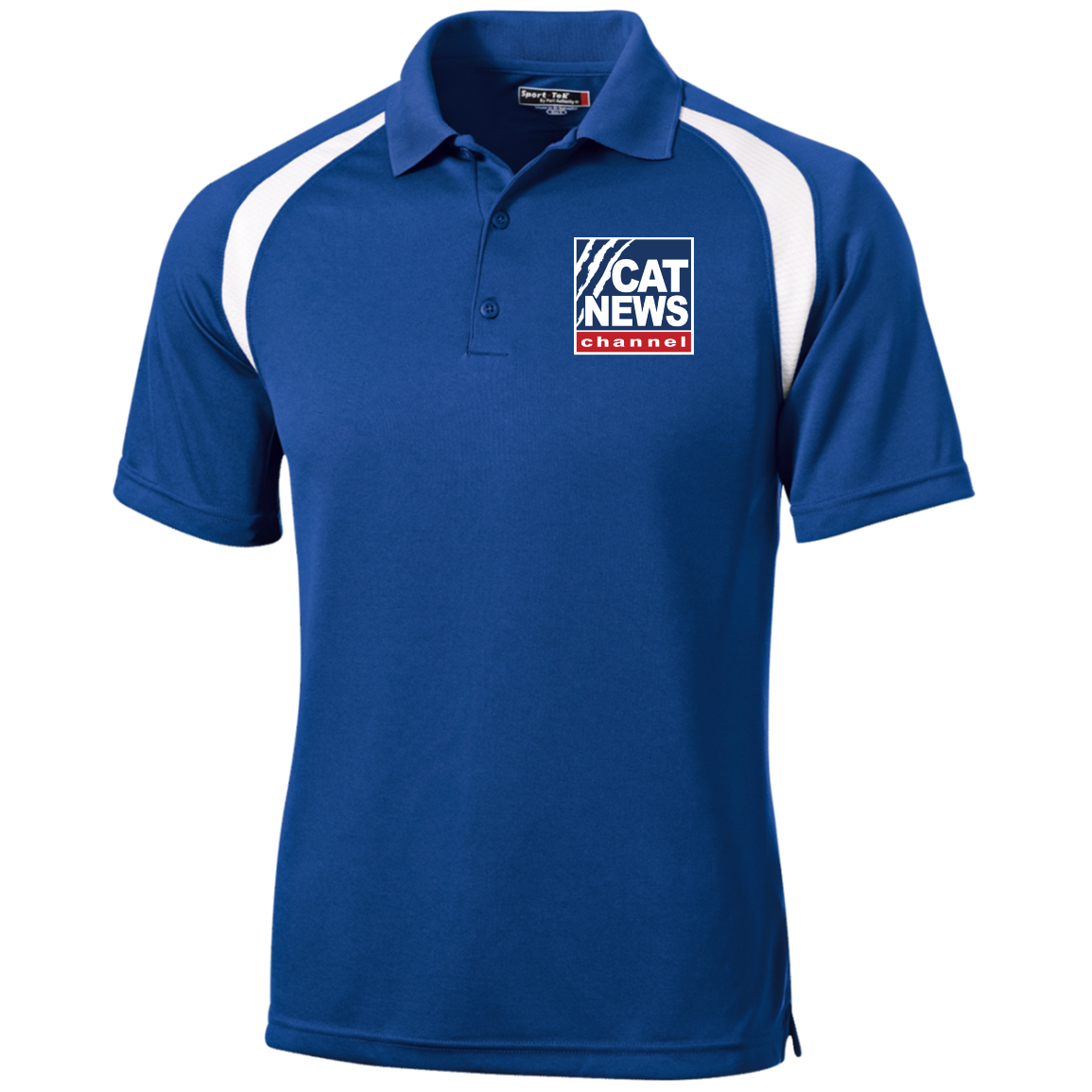"Cat News" Moisture-Wicking Tag-Free Golf Shirt