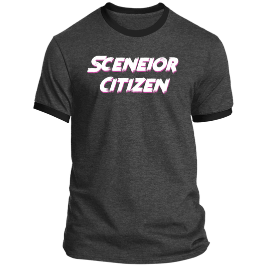 "Sceneior Citizen" Ringer Tee