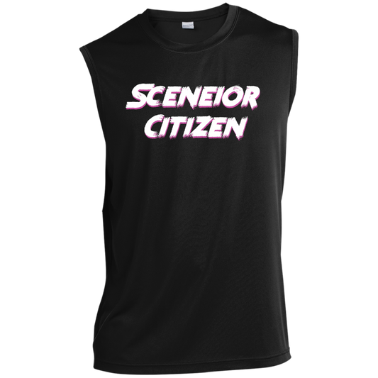"Sceneior Citizen" Men’s Sleeveless Performance Tee