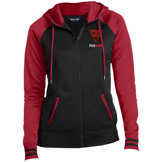 "PureBlood" Ladies' Sport-Wick® Full-Zip Hooded Jacket