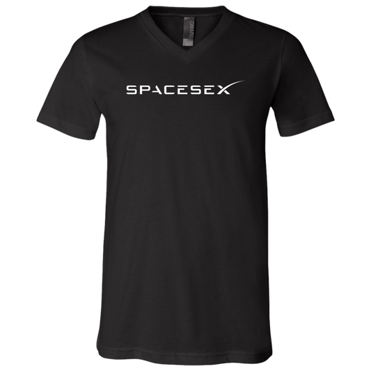"SpaceseX" Unisex Jersey SS V-Neck T-Shirt