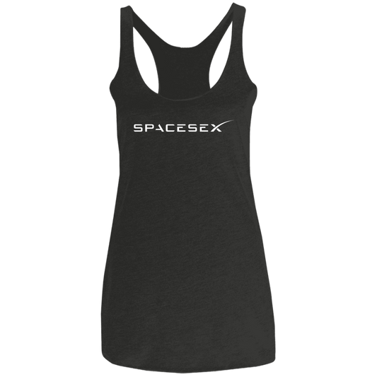 "SpaceseX" Ladies' Triblend Racerback Tank