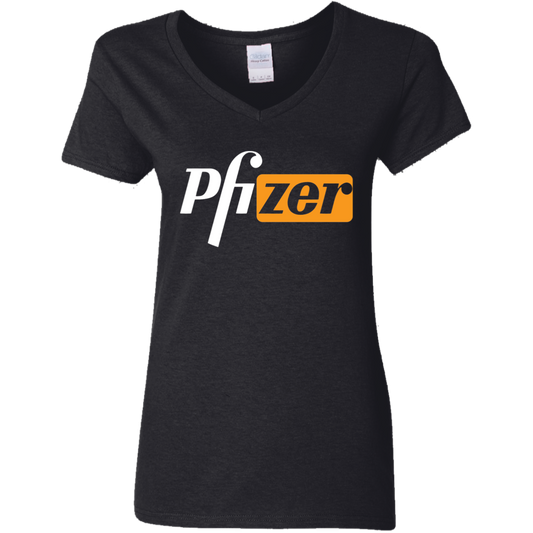 "PHfizer" Ladies' 5.3 oz. V-Neck T-Shirt