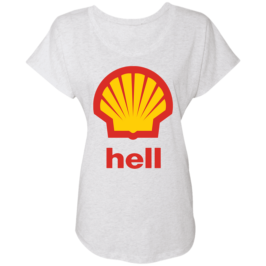 "Gas Hell" Ladies' Triblend Dolman Sleeve