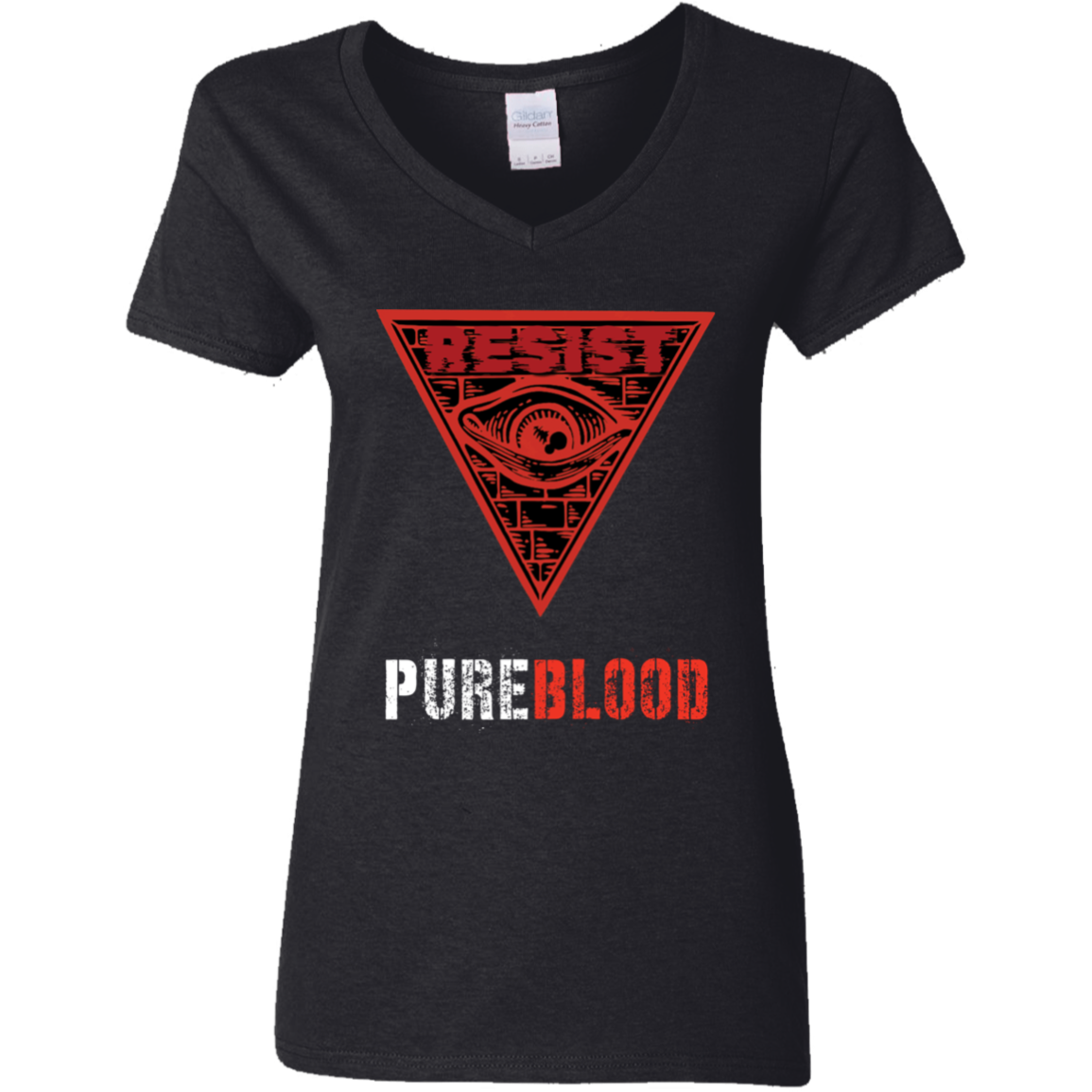 "PureBlood" Ladies' 5.3 oz. V-Neck T-Shirt