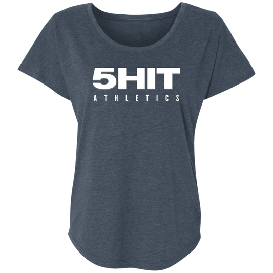 "5-Hit Athletics" Ladies' Triblend Dolman Sleeve