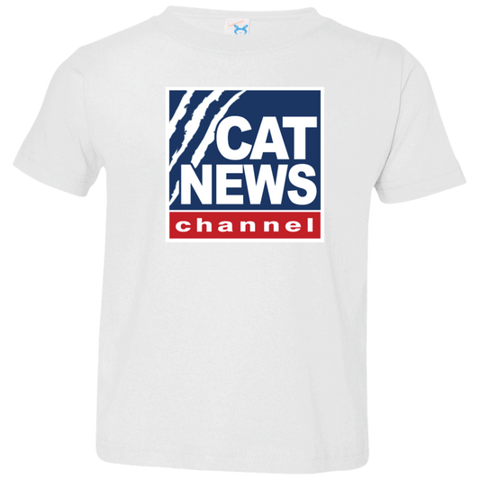 "Cat News" Toddler Jersey T-Shirt