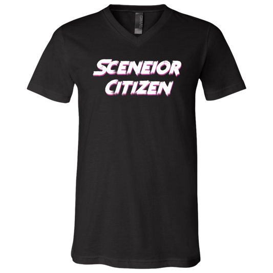 "Sceneior Citizen" Unisex Jersey SS V-Neck T-Shirt