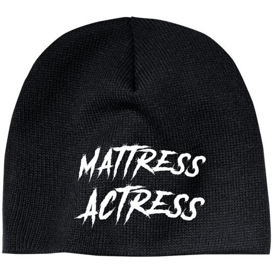 "Mattress Actress" Embroidered 100% Acrylic Beanie