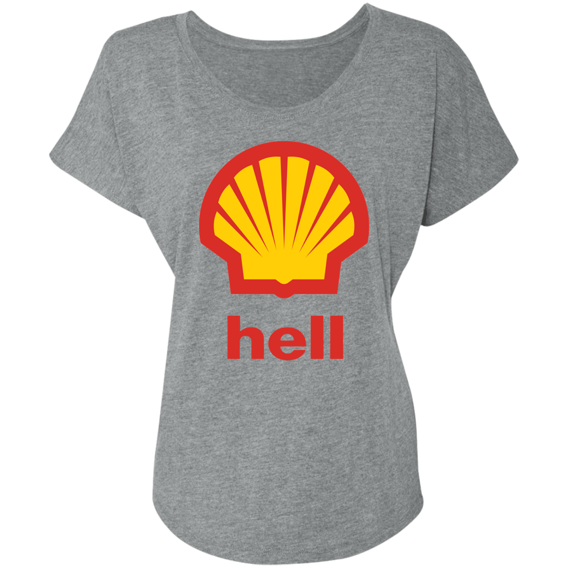 "Gas Hell" Ladies' Triblend Dolman Sleeve