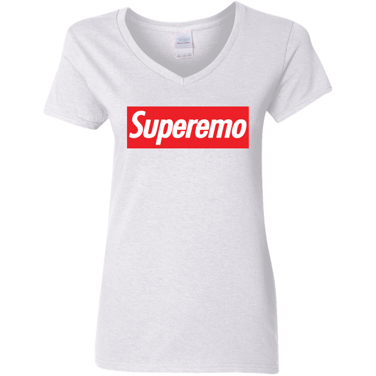 "SuperEmo" Ladies' 5.3 oz. V-Neck T-Shirt