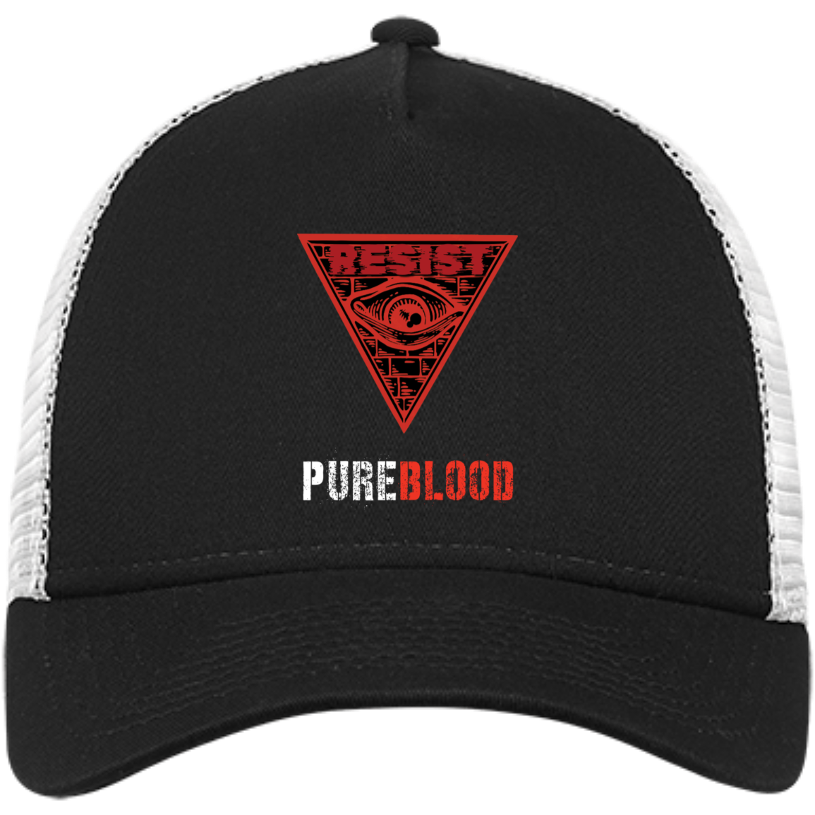 "PureBlood" Embroidered Snapback Trucker Cap