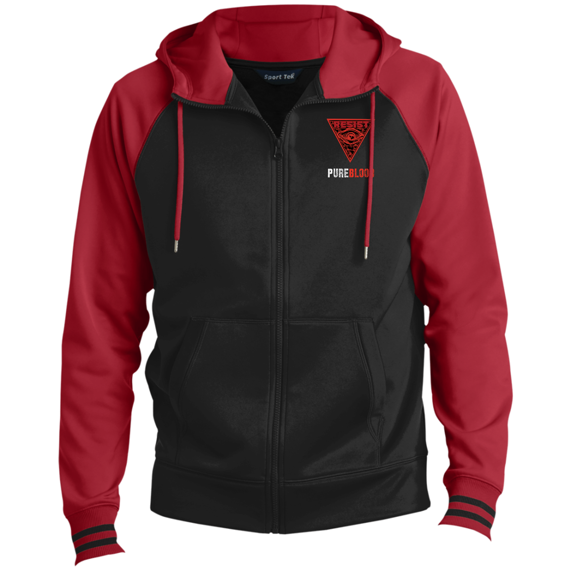 "PureBlood" Men's Sport-Wick® Full-Zip Hooded Jacket